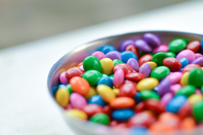 Caio Resende, public domain photo found at https://www.pexels.com/photo/close-up-view-colorful-candy-chocolate-65547/